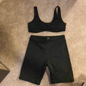 FashionNova Biker short set